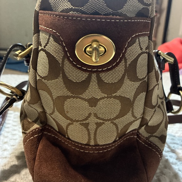 Vintage Coach Signature Brown bag - Picture 4 of 8